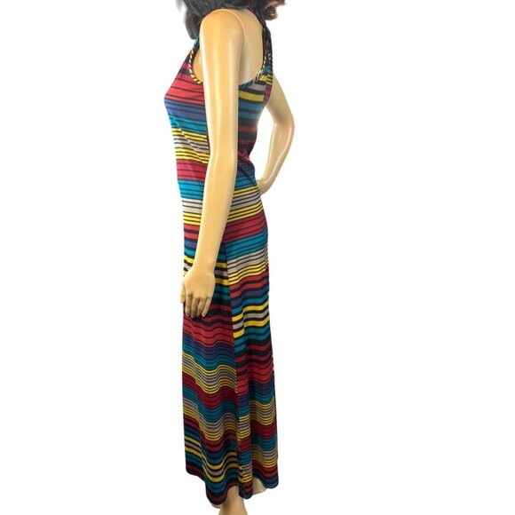 (5 for $25) mi manchi multi color Racerback Maxi Dress Size Small‎ - Picture 2 of 6